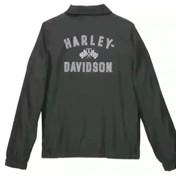 Women's Checkerboard Coaches Harley Davidson Jacket Size 2XL - Picture 2 of 5